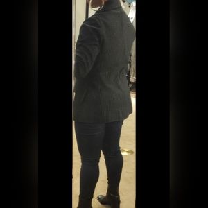 Black Pinstripe Blazer